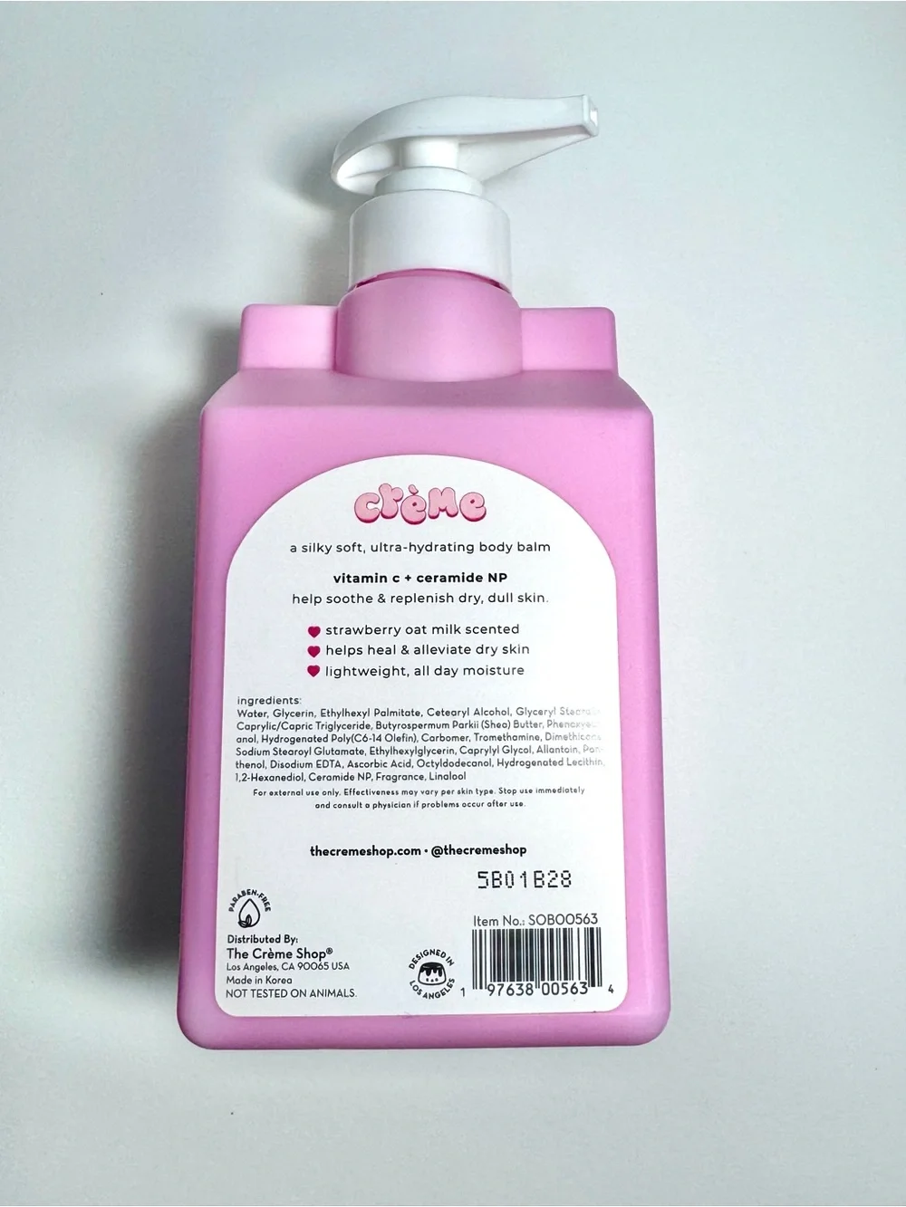 Strawberry Oat Milk Body Balm - NWT 16.9 fl oz